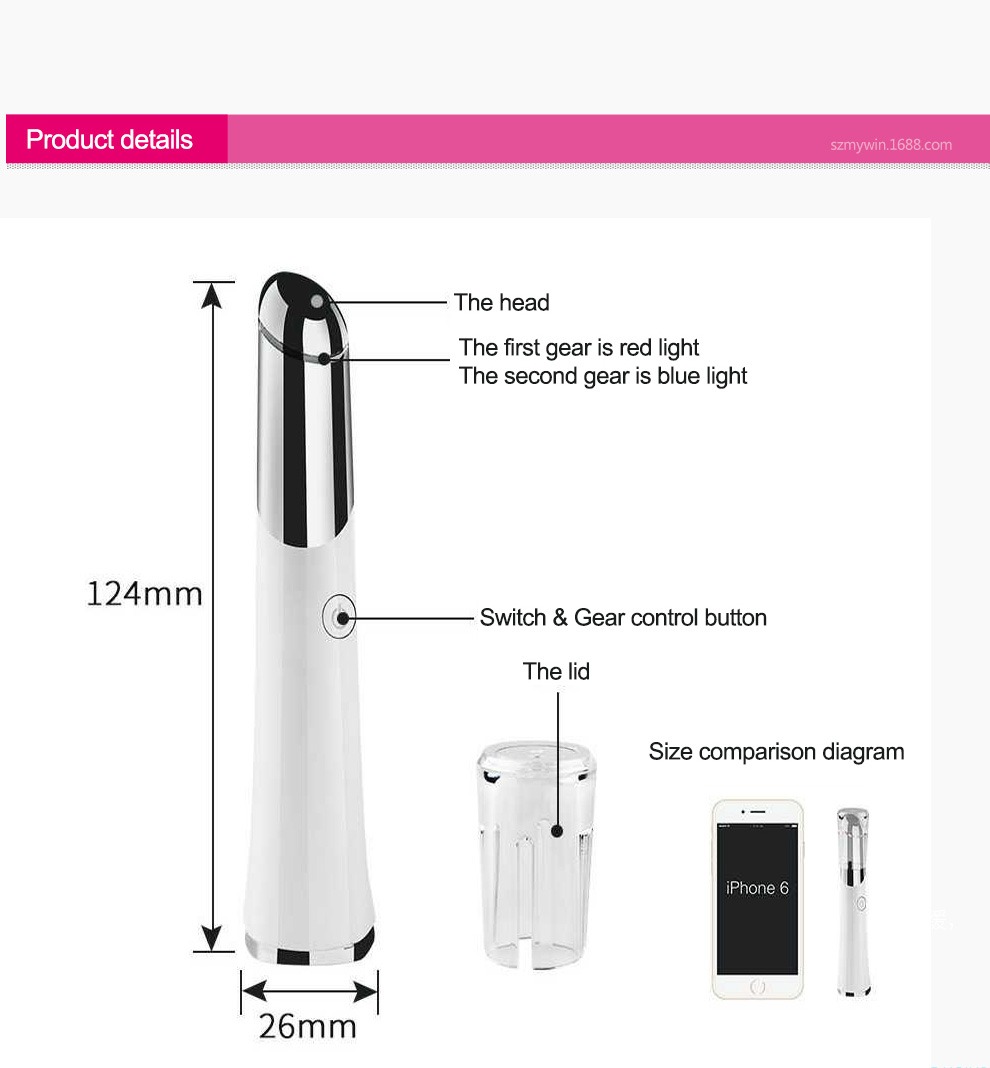 Masażer do oczu Beauty Eye Massager USB Akumulatorowy masażer do twarzy Urządzenie do pielęgnacji skóry Szczegóły