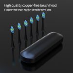 Indywidualnie zaprojektowana soniczna szczoteczka do zębów z ładowaniem przez USB i inteligentnym timerem, z szybkim ładowaniem i uchwytem